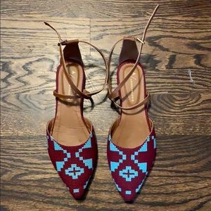 Never worn anthro flats